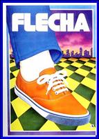 Publicidad grfica de zapatillas Flecha de 1984