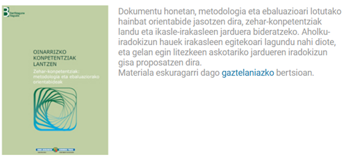Deskripzio-testu egokiaren adibide zuzenaren kaptura.