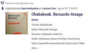 Argitaratutako baliabide baten irudia bere egilea argi esaten duena.